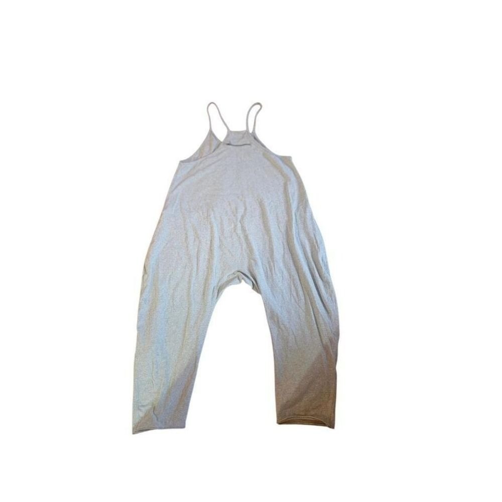 Free People Movement Hot Shot Onesie Heather Gray Relaxed Jumpsuit Womens Medium - Picture 11 of 12